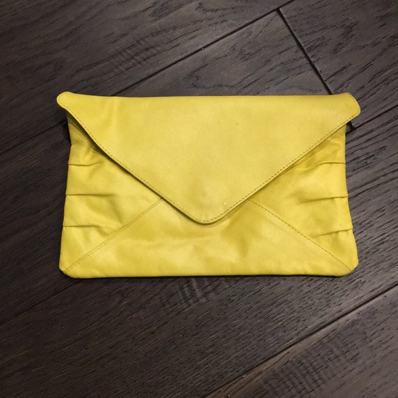 Urban Outfitters Handbags - Vintage yellow leather clutch from UO